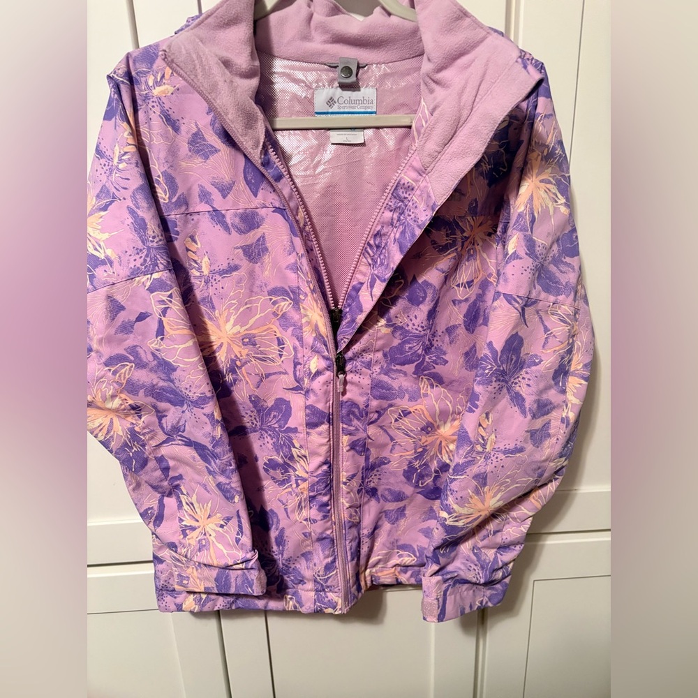 Columbia Lavender and Purple Floral Jacket